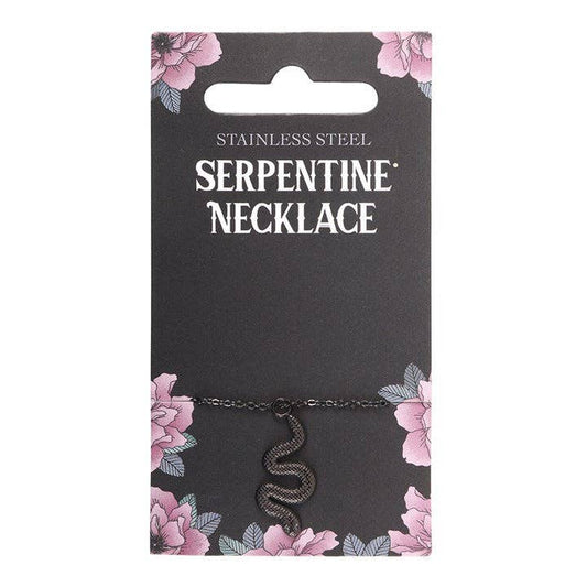 Something Different Wholesale - Black Snake Pendant Necklace