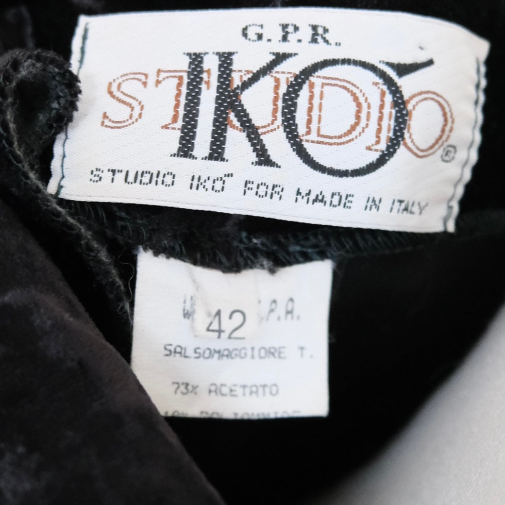 Vintage Studio IKO Black Velvet Gown – Made in Italy