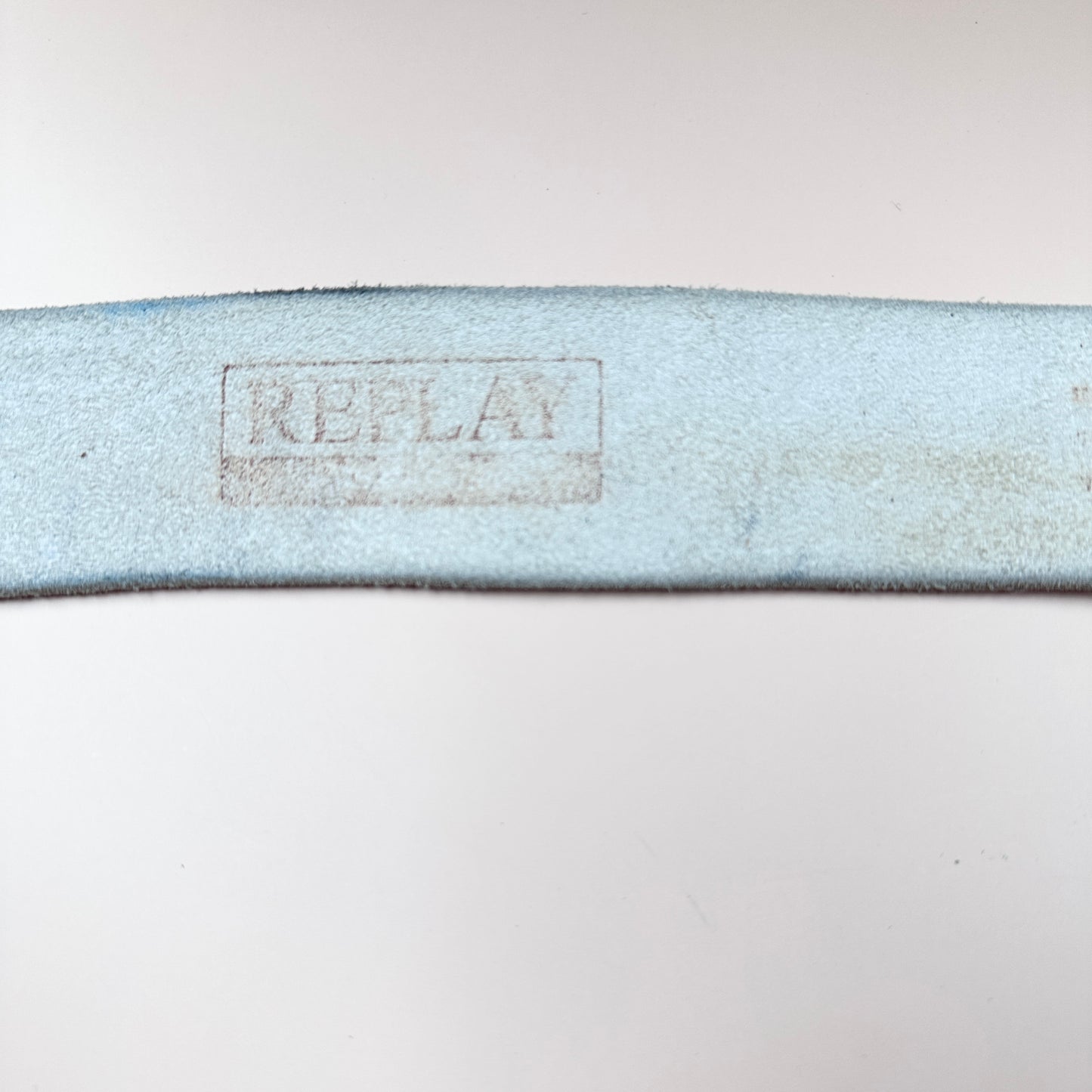 Replay vintage white suede belt - M/L