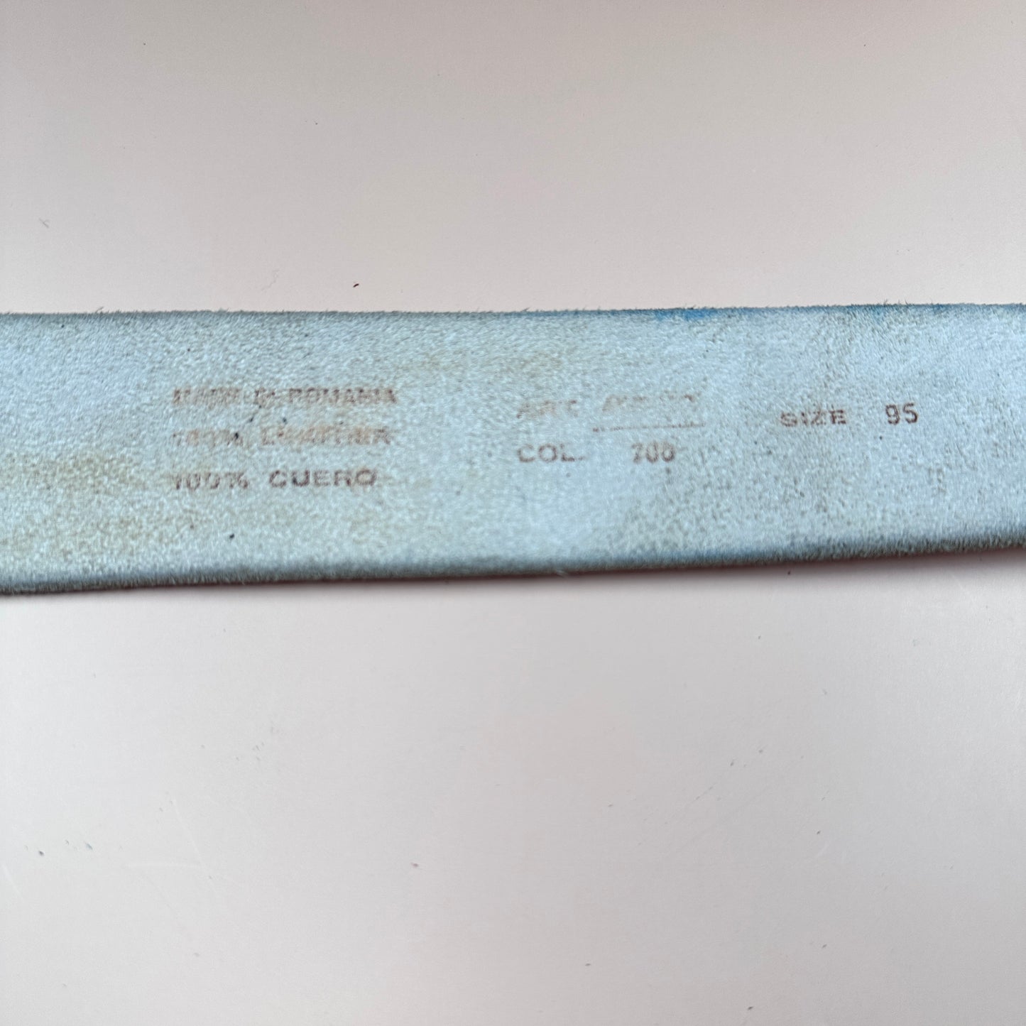 Replay vintage white suede belt - M/L