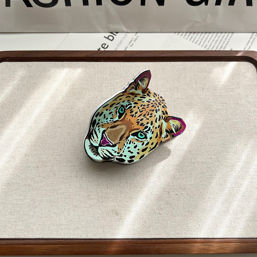 Wild Cat Hair Claw Clips – Leopard & Tiger Design