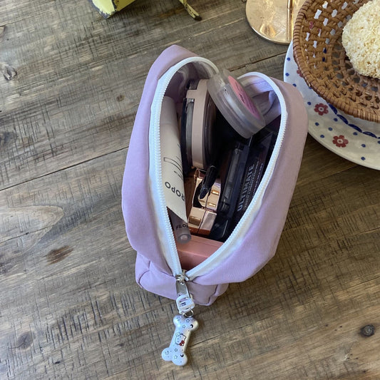 Cute Cat Embroidery Coin Purse Makeup Bag Cute Travel Pouch