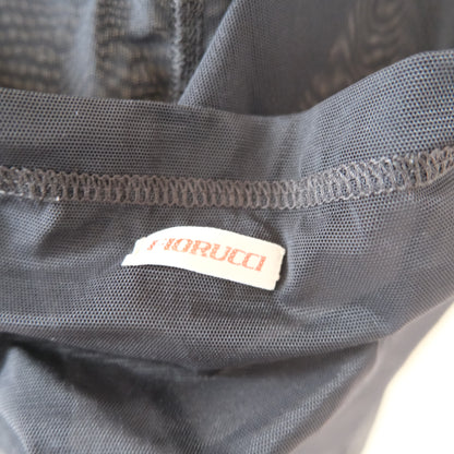 Vintage Fiorucci Sheer Black Mesh Sleeveless Hoodie Top – Y2K Clubwear