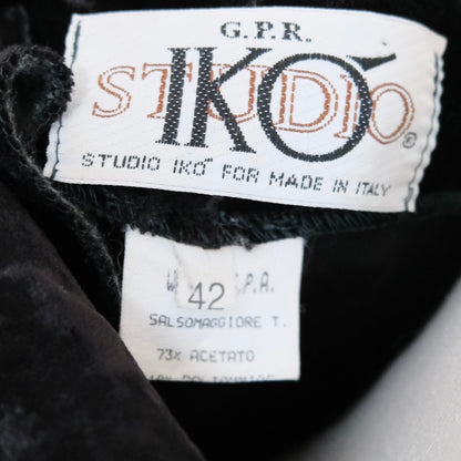 Vintage Studio IKO Black Velvet Gown – Made in Italy