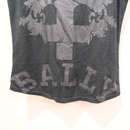 Vintage Bally Sleeveless Graphic Black Top – Designer Tank