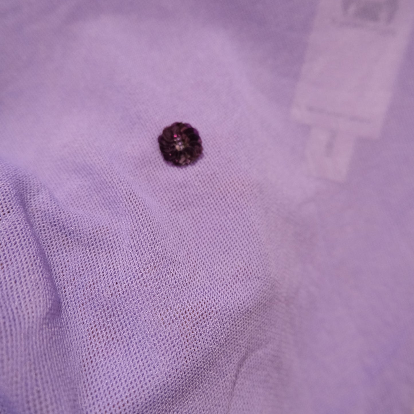 Vintage Lavender Mesh Embellished Top