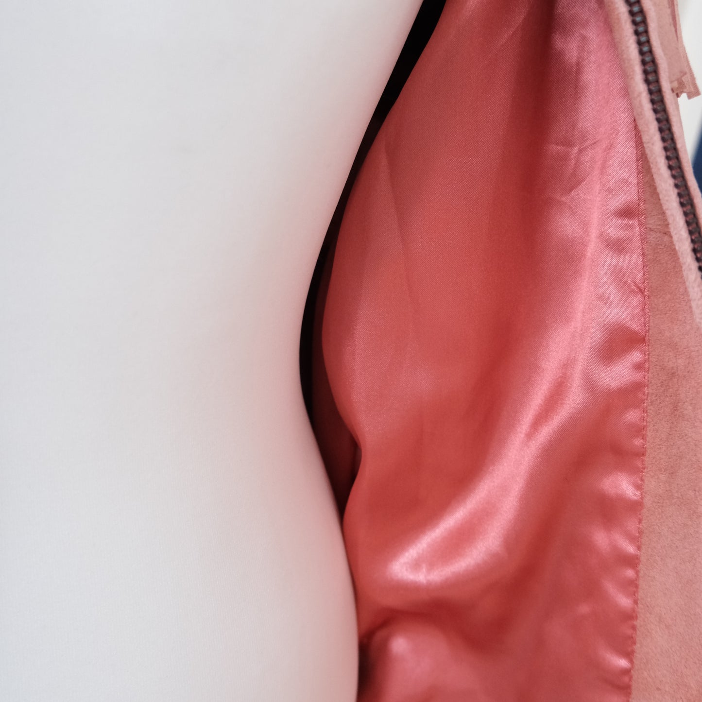 ROPER Vintage Pink Suede Fringe Rhinestones Leather Jacket