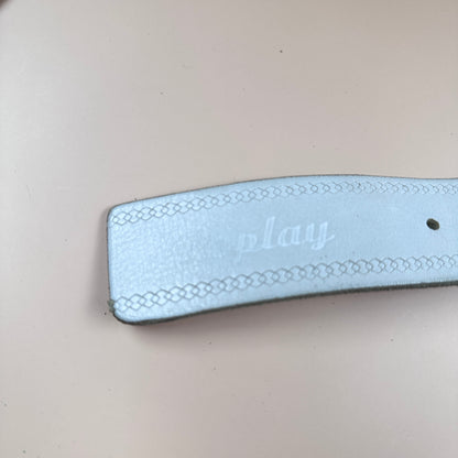 Replay vintage white suede belt - M/L