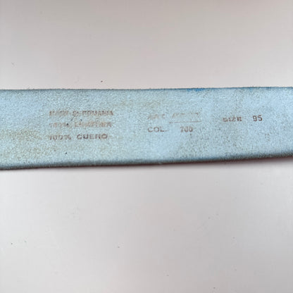 Replay vintage white suede belt - M/L