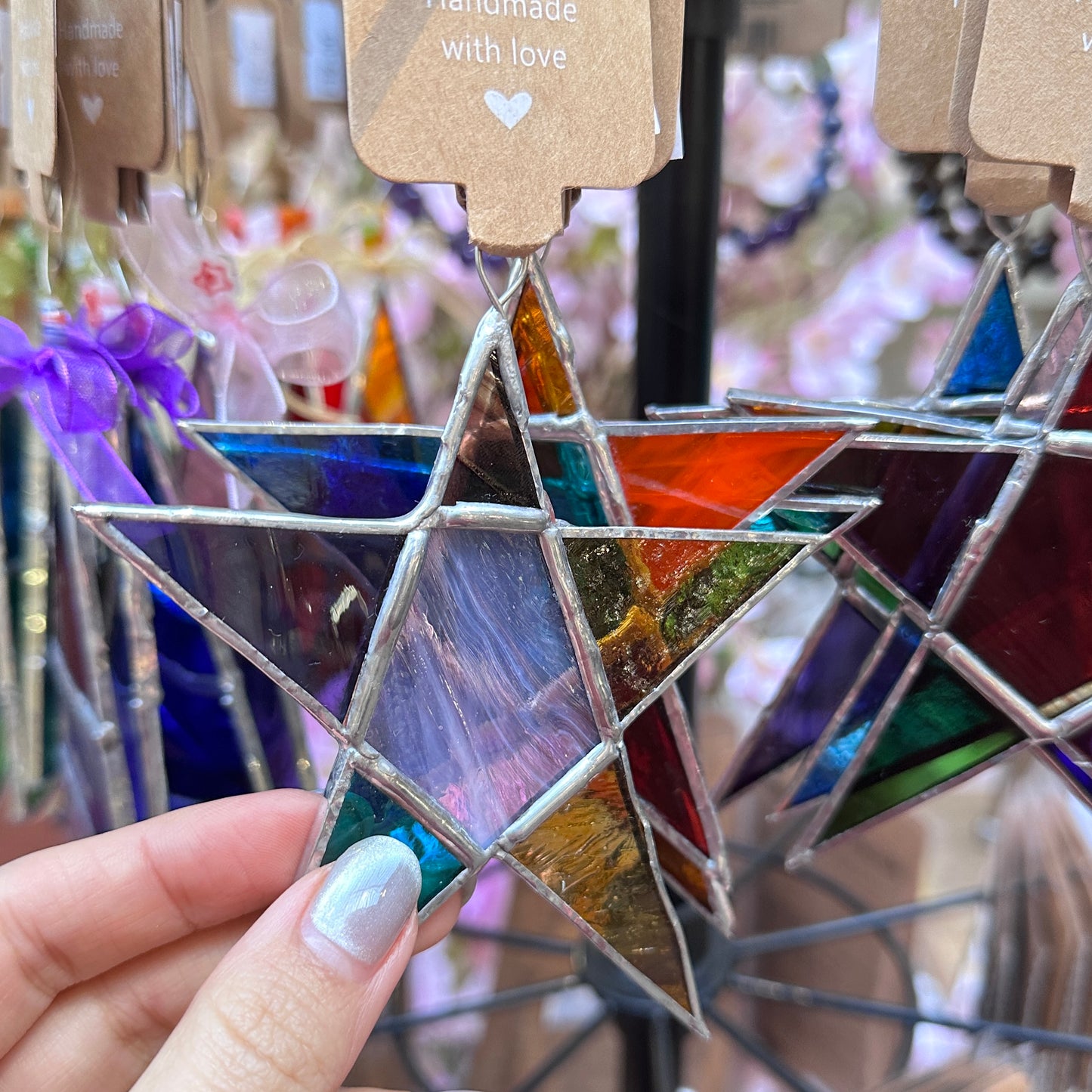 Stained Glass Star Tree Decoration – Handmade in Bristol