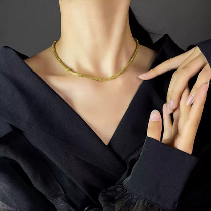 Signature Minimal Gold Chain – Sleek Everyday Luxe Necklace