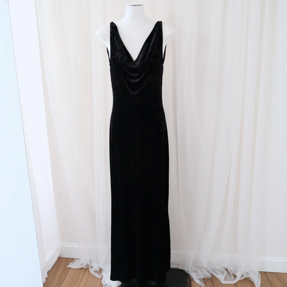Vintage Studio IKO Black Velvet Gown – Made in Italy