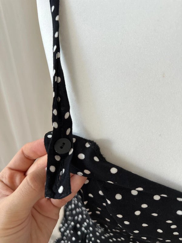 Vintage polka dot mini dress - XS
