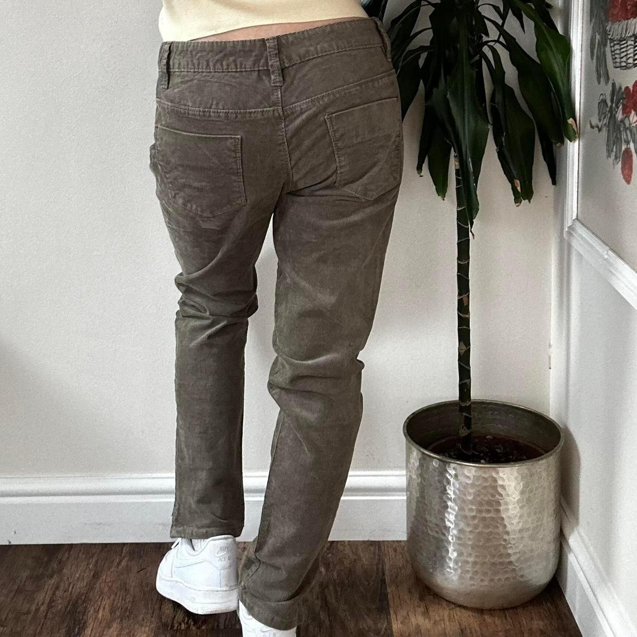 Vintage Calvin Klein Jeans y2k khaki corduroy mid rise slim leg